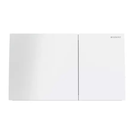 Clapete de actionare - Clapeta de actionare Geberit Sigma70 sticla alba finisaj lucios