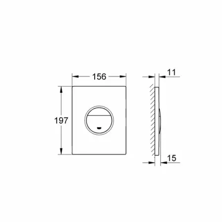 Clapeta de actionare Grohe Nova Cosmopolitan crom [4]