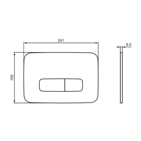 Clapeta de actionare Ideal Standard ProSys Oleas M3 gri Magnetic Grey [2]