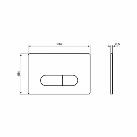 Clapeta de actionare Ideal Standard Prosys Oleas P1 alb [1]