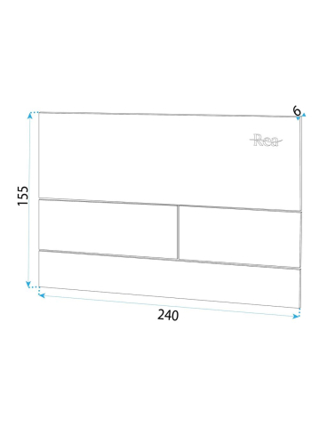 Clapeta rezervor incastrat Rea T Titan 240x155 mm K011A-Q Slim024N metal [9]