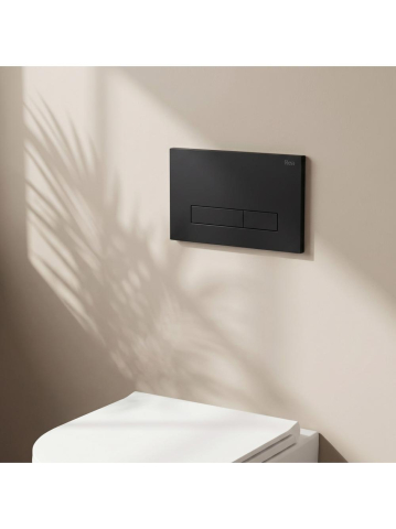 Clapeta rezervor incastrat Rea HD K011A-Q Slim 024N negru mat 245x160x35 mm [7]