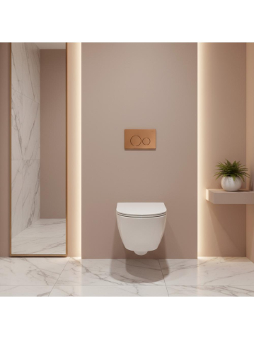 Clapeta pentru rezervor incastrat Rea I K011A-Q cupru periat [5]