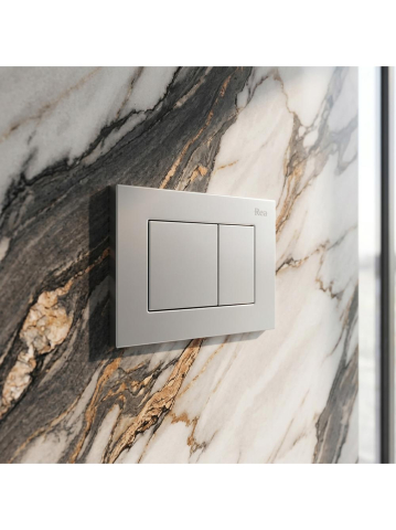 Clapeta rezervor incastrat Rea Tip J K011A-Q Slim 024N argintiu satinat 245x165x40 mm [2]