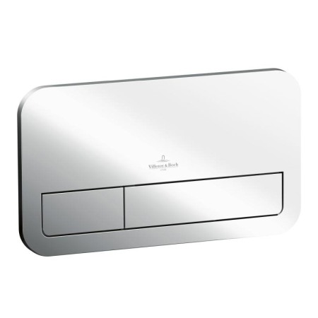 Rezervoare wc - Clapeta Villeroy & Boch, Viconnect, actionare dubla, crom