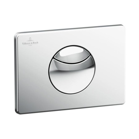 Rezervoare wc - Clapeta Villeroy & Boch, ViConnect, cu actionare dubla, crom lucios, 21 x 15 x 5 cm