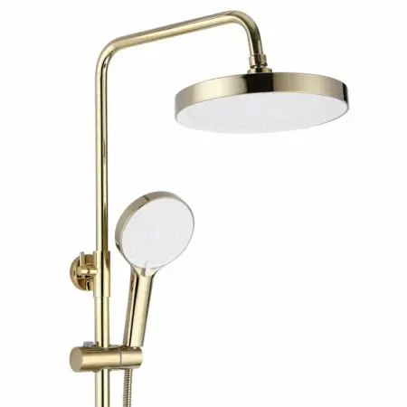 Coloana de dus cu baterie monocomanda auriu/alb Rea Bloom [2]
