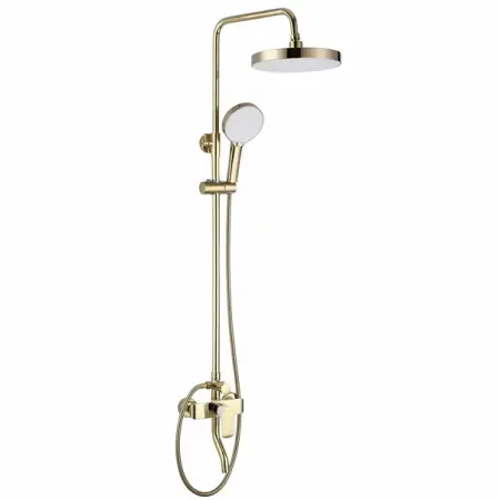 Coloana de dus cu baterie monocomanda auriu/alb Rea Bloom [1]