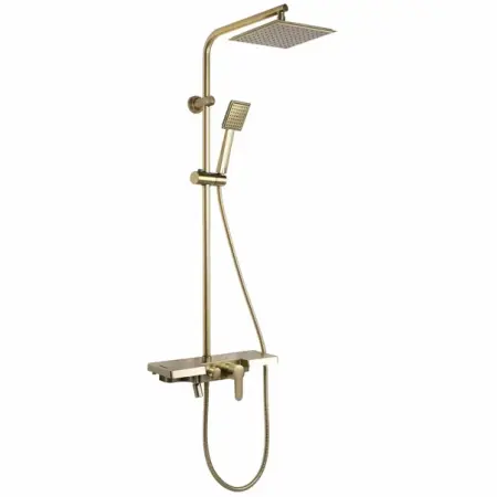 Coloana de dus cu baterie monocomanda auriu periat Rea Bravo [2]