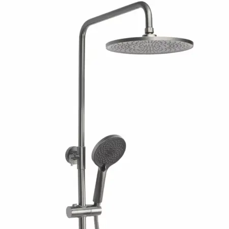 Coloana de dus cu baterie monocomanda gri periat Rea Avalon [5]