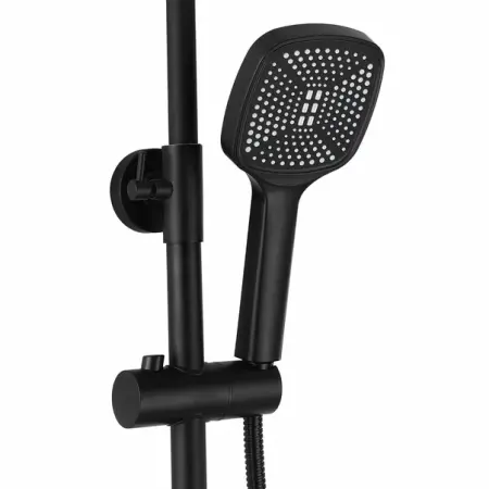 Coloana de dus cu baterie monocomanda negru mat Rea Storm [3]