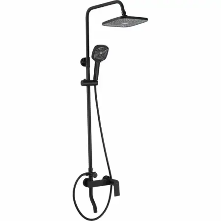 Coloana de dus cu baterie monocomanda negru mat Rea Storm cu pipa lunga [5]