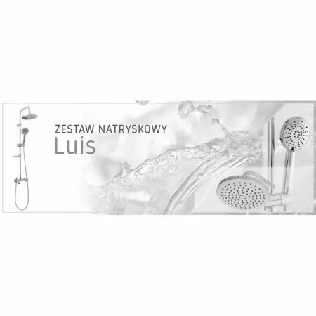 Coloana de dus cu baterie monocomanda Rea Luis crom lucios [7]