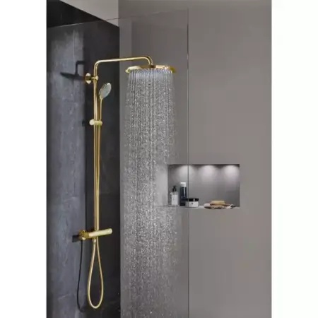 Coloana de dus cu baterie termostatata auriu Grohe Euphoria 310 [1]
