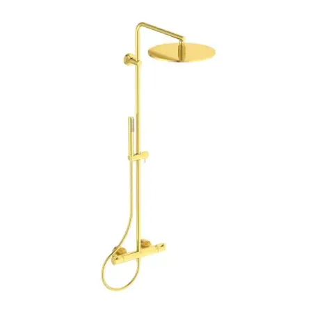 Coloane de dus - Coloana de dus cu baterie termostatata auriu periat Ideal Standard Ceratherm T125