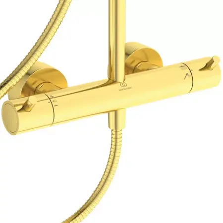 Coloana de dus cu baterie termostatata auriu periat Ideal Standard Ceratherm T125 [4]