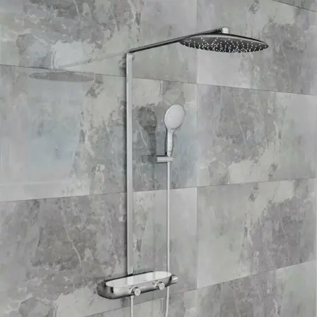Coloana de dus cu baterie termostatata crom - alb Grohe RainShower System SmartControl 360 Mono [2]