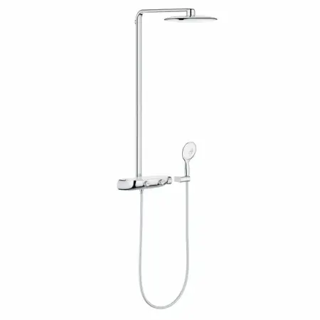 Coloane de dus - Coloana de dus cu baterie termostatata crom - alb Grohe RainShower System SmartControl 360 Mono