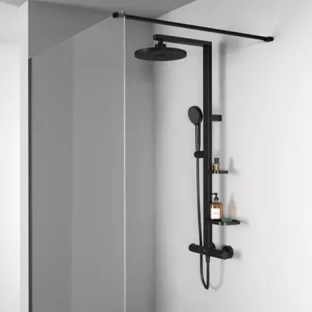 Coloana de dus cu baterie termostatata negru mat Ideal Standard Alu+ [2]