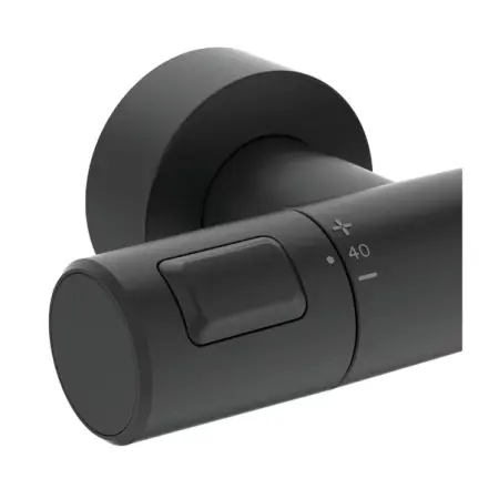 Coloana de dus cu baterie termostatata negru mat Ideal Standard IdealRain Ceratherm T25 furtun dus 160 cm [3]