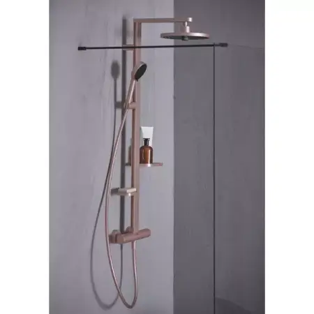 Coloana de dus cu baterie termostatata rose mat Ideal Standard Alu+ [6]