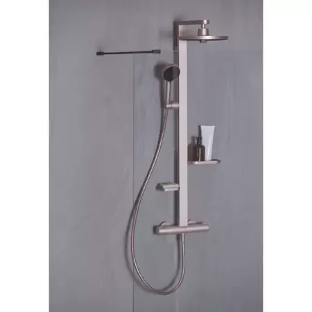 Coloana de dus cu baterie termostatata rose mat Ideal Standard Alu+ [3]