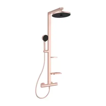 Coloana de dus cu baterie termostatata rose mat Ideal Standard Alu+ [1]