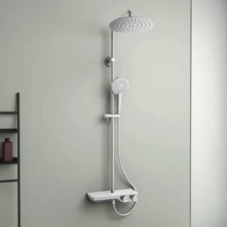 Coloana de dus cu baterie termostatata si etajera sticla Ideal Standard Ceratherm S200 [6]