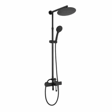 Coloane de dus - Coloana de dus cu pipa cada Rea Aldi negru mat
