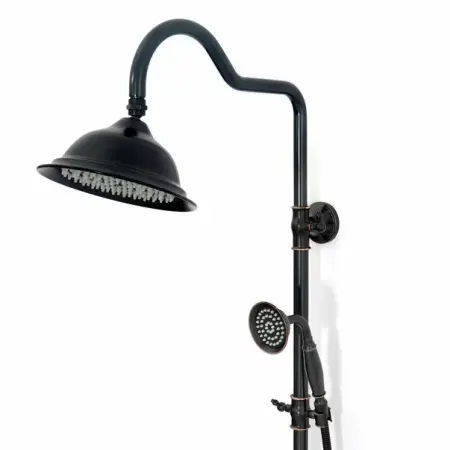 Coloana de dus cu pipa cada Rea Vintage negru [3]