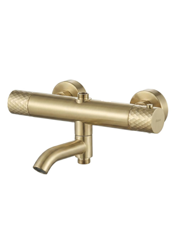 Coloana de dus cu termostat Lungo Diamond auriu periat [6]