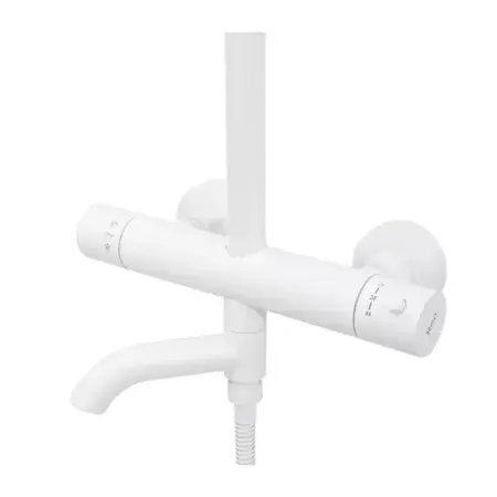 Coloana de dus cu termostat Rea Lungo si finisaj alb mat [5]