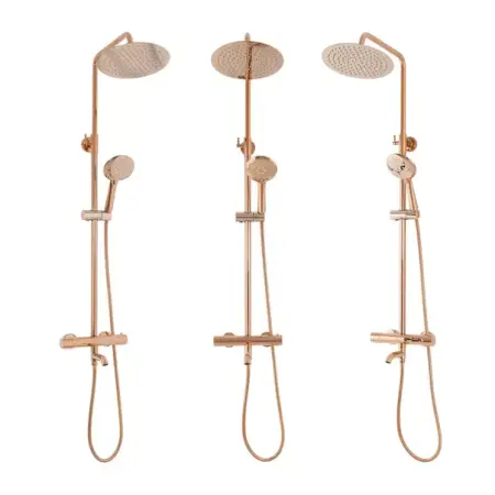 Coloana de dus cu termostat Rea Lungo si finisaj Rose Gold lucios [2]