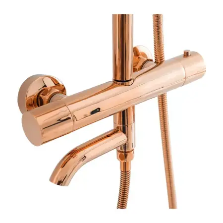 Coloana de dus cu termostat Rea Lungo si finisaj Rose Gold lucios [7]