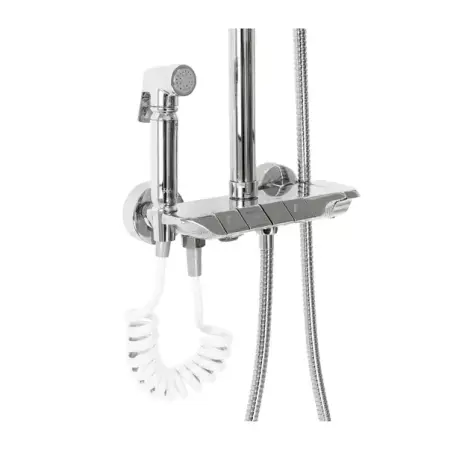 Coloana de dus cu termostat Rea Max crom lucios plus dus igienic [6]