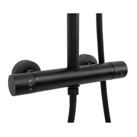 Coloana de dus cu termostat Rea Vincent palarie 1 functie negru mat [5]