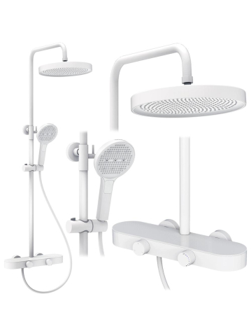 Sisteme de dus - Coloana de dus REA Creo alb