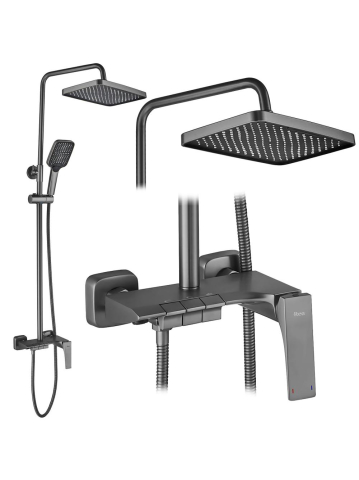 Set dus aparent Rea Joe finisaj Titan alama ABS baterie monocomanda pipa cada fixa Anti-Calc [8]
