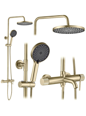 Coloana de dus Rea Lungo Stripe auriu periat [0]