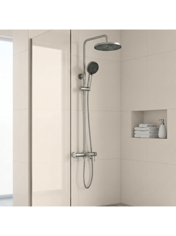 Coloana de dus Rea Lungo Stripe crom periat [4]