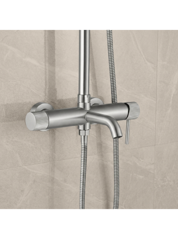 Coloana de dus Rea Lungo Stripe crom periat [5]