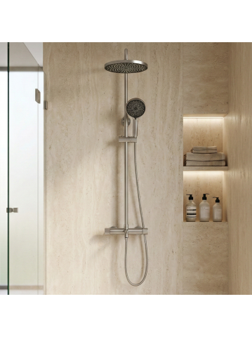 Coloana de dus Rea Lungo Stripe crom periat [3]