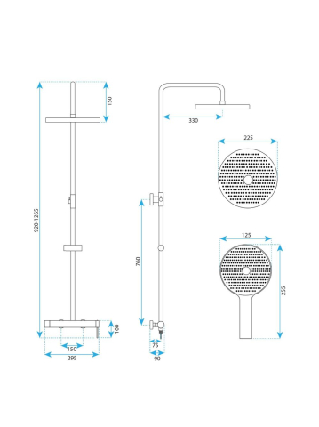 Coloana de dus Rea Rivo Titan [6]