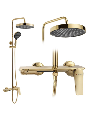 Set dus Rea Vision auriu monocomanda suprafata para ploaie pipa cascada pivotanta [9]