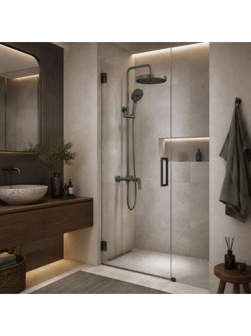 Set dus Rea Vision finisaj titan baterie monocomanda montaj suprafata pipa pivotanta [5]
