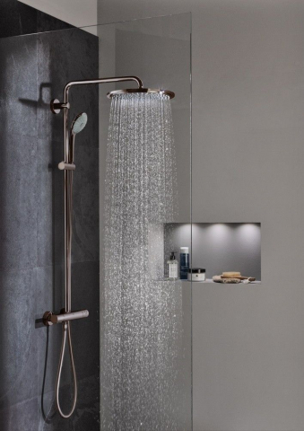 Coloana dus cu baterie si termostat Grohe Euphoria 310, antracit (hard graphite) [1]