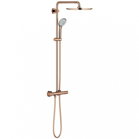 Coloane de dus - Coloana dus cu baterie si termostat Grohe Euphoria 310, cupru (warm sunset)