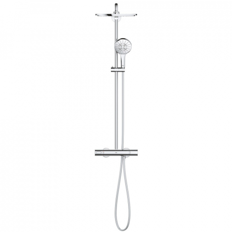 Coloana dus cu baterie si termostat Grohe Rainshower SmartActive 310, crom [1]