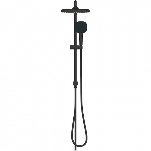 Coloana dus fara baterie Grohe Tempesta System 250 Cube, negru mat [3]