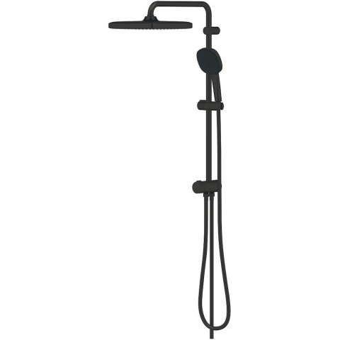 Coloana dus fara baterie Grohe Tempesta System 250 Cube, negru mat [2]